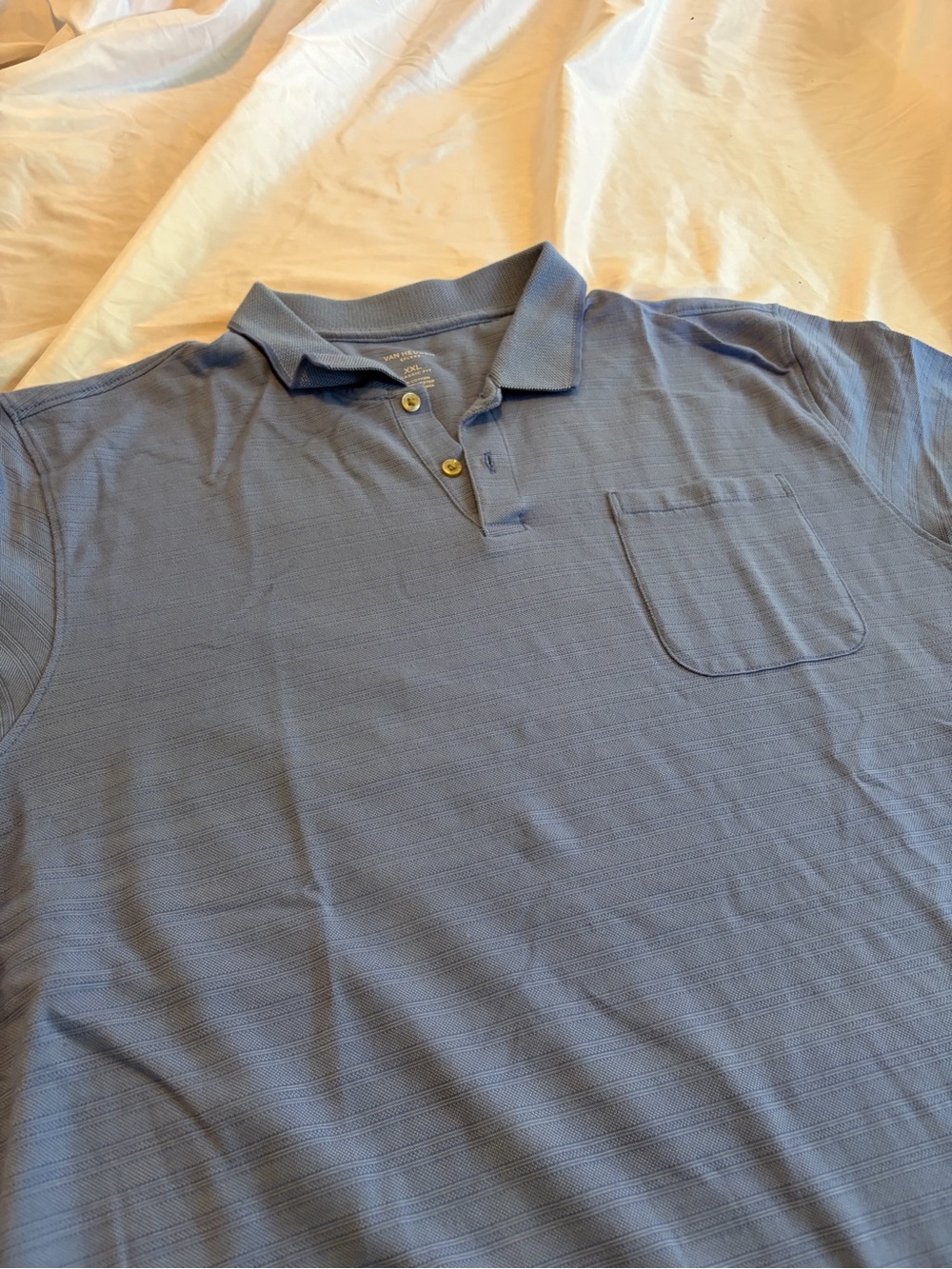 Van Heusen Light Blue Polo with Chest Pocket Size XXL